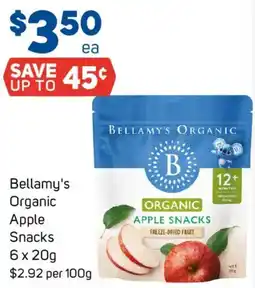 Foodland Bellamy's Organic Apple Snacks offer