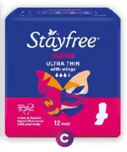 Foodland Stayfree Ultra Thin with Wings offer