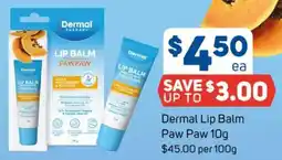 Foodland Dermal Lip Balm Paw Paw offer