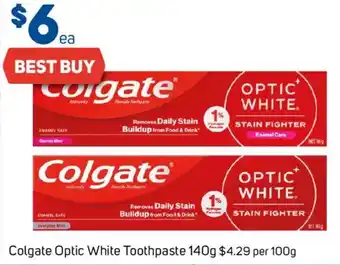 Foodland Colgate Optic White Toothpaste offer