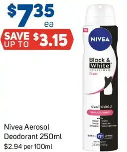 Foodland Nivea Aerosol Deodorant offer