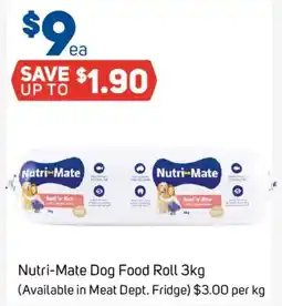 Foodland Nutri-Mate Dog Food Roll offer