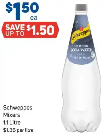 Foodland Schweppes Mixers offer