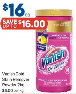 Foodland Vanish Gold Stain Remover Powder offer