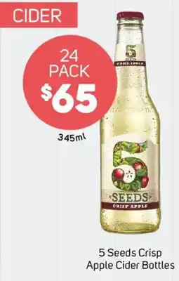 Foodland 5 Seeds Crisp Apple Cider Bottles offer