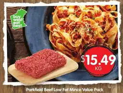 Spudshed Parkfield Beef Low Fat Mince Value Pack offer
