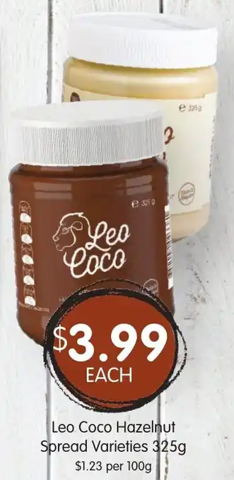 Leo Coco Hazelnut Spread Varieties