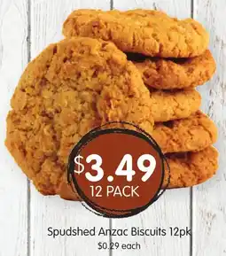 Spudshed Spudshed Anzac Biscuits 12pk offer