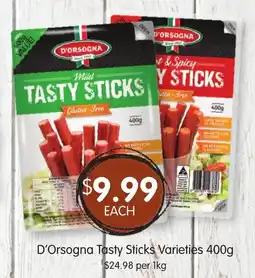 Spudshed D Orsogna Tasty Sticks Varieties offer