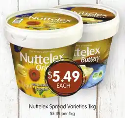Spudshed Nuttelex Spread Varieties offer