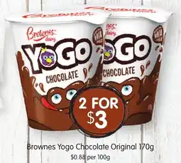 Spudshed Brownes Yogo Chocolate Original offer