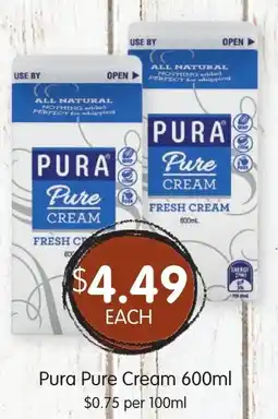 Spudshed Pura Pure Cream offer