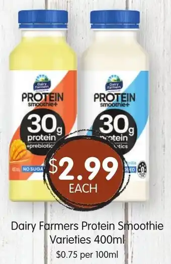 Spudshed Dairy Farmers Protein Smoothie Varieties offer