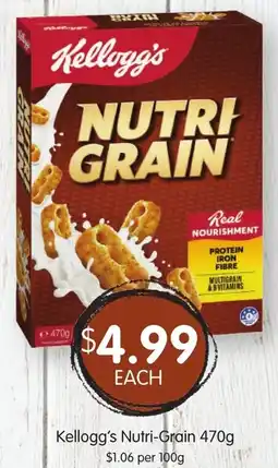 Spudshed Kelloggs Nutri Grain offer