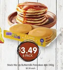 Spudshed Stack Me Up Buttermilk Pancakes 6pk offer
