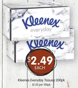 Spudshed Kleenex Everyday Tissues 200pk offer