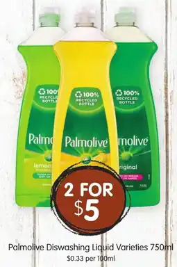 Spudshed Palmolive Diswashing Liquid Varieties offer