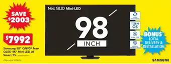 Harvey Norman Samsung 98 qn90f neo qled 4k mini led ai smart tv offer