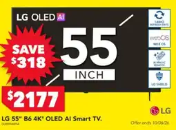 Harvey Norman Lg 55 b6 4k oled ai smart tv offer