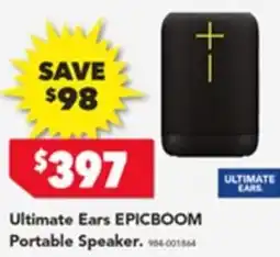 Harvey Norman Ultimate ears epicboom portable speaker offer