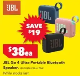 Harvey Norman Jbl go 4 ultra portable bluetooth speaker offer