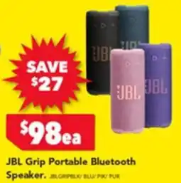 Harvey Norman Jbl grip portable bluetooth speaker offer