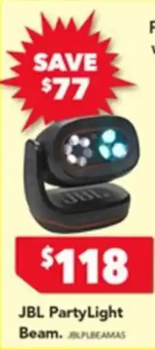 Harvey Norman Jbl partylight beam offer