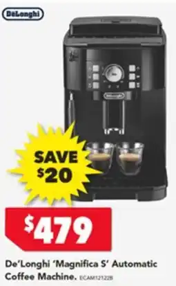 Harvey Norman De Longhi Magnifica S Automatic Coffee Machine offer