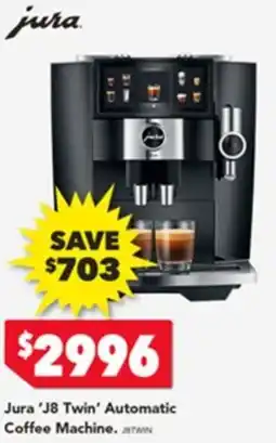 Harvey Norman Jura J8 Twin Automatic Coffee Machine offer
