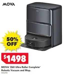 Harvey Norman Mova z60 ultra roller complete robotic vacuum and mop offer