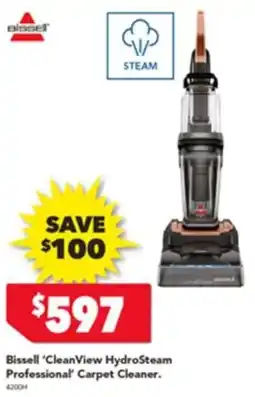 Harvey Norman Bissell Clean View HydroSteam Professional Carpet Cleaner offer