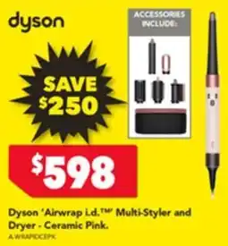 Harvey Norman Dyson Airwrap i.d. Multi-Styler and Dryer Ceramic Pink offer