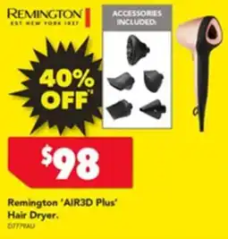 Harvey Norman Remington air3d plus hair dryer offer