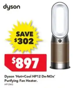 Harvey Norman Dyson 'Hot+Cool HP12 De-NOX' Purifying Fan Heater offer