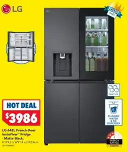 Harvey Norman LG French-Door InstaView Fridge - Matte Black offer