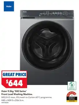 Harvey Norman Haier '500 Series' Front Load Washing Machine offer