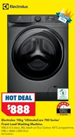 Harvey Norman Electrolux 'Ultimate Care 700 Series' Front Load Washing Machine offer