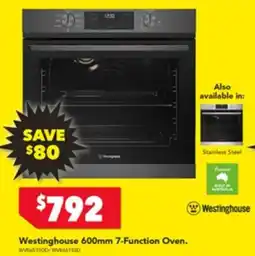 Harvey Norman Westinghouse 600mm 7 Function Oven offer