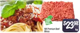 Foodworks Wa premium beef mince offer