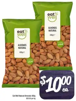 Foodworks Eat Well Natural Almonds offer