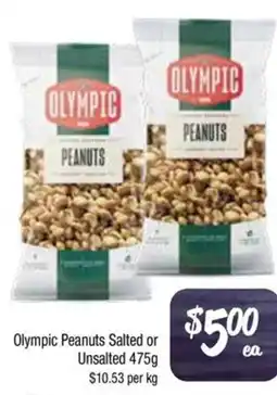 Foodworks Olympic Peanuts Salted or Unsalted offer