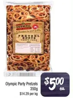 Foodworks Olympic Party Pretzels offer