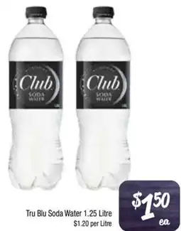 Foodworks Tru Blu Soda Water offer