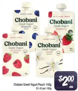 Foodworks Chobani Greek Yogurt Pouch offer