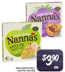 Foodworks Nannas Apple Pie or Snack Pies offer
