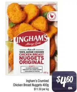 Foodworks Inghams Crumbed Chicken Breast Nuggets offer