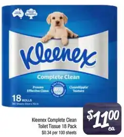 Foodworks Kleenex Complete Clean Toilet Tissue offer