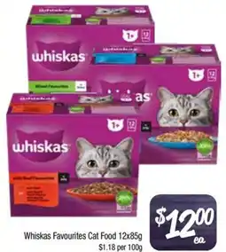 Foodworks Whiskas Favourites Cat Food offer