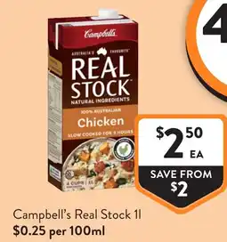 Foodworks Campbells Real Stock offer