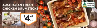 Foodworks Australian fresh chicken drumsticks offer